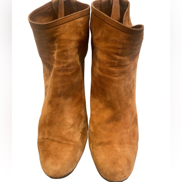 Aquazarra Brown Suede Ankle Booties Size 38.5 - Picture 3 of 13